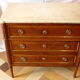 Commode Louis XVI 3 tiroirs en bois fruitier, 19eme