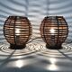 Paire de lampes en rotin Mathias des années 90