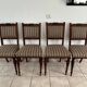 Suite de 4 chaises d'époque EMPIRE