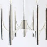 Mid-Century Lustre Gaetano Sciolari Sirius Silvered, Lightolier, Italy