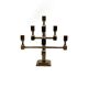 Modern solid brass candelabra, Lars Bergsten, Gusum Sweden 1990