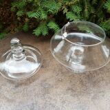 Candy cut on glass stand