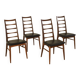 Series of 4 Lys chairs by Niels Koefoed, Denmark 1960's