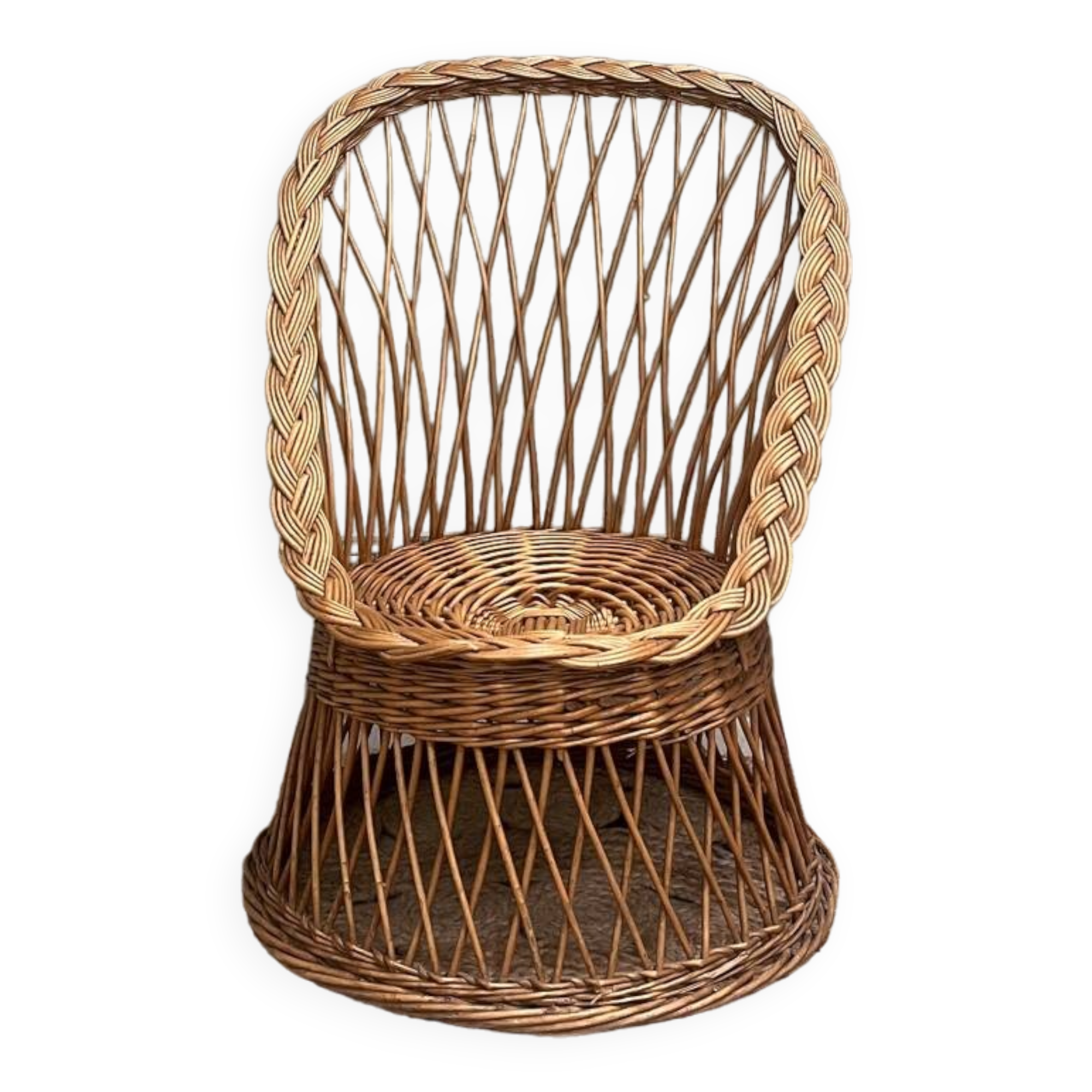 Fauteuil en rotin pour enfants