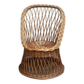 Fauteuil en rotin pour enfants