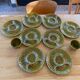 Set of 8 asparagus plates and 2 bowls from Gien