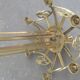 Bronze chandelier and brass art deco period