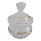 Pot with lid in opaline