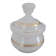 Pot with lid in opaline