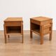 Pair of wooden bedside tables from the 1960s