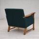 1970s, Danish armchair, furniture wool, solid oak wood.