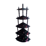 Corner shelf in Chinese lacquer