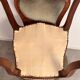 Lot 2 old Louis XV style carved solid walnut chairs late 19th century