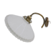 White opaline wall light