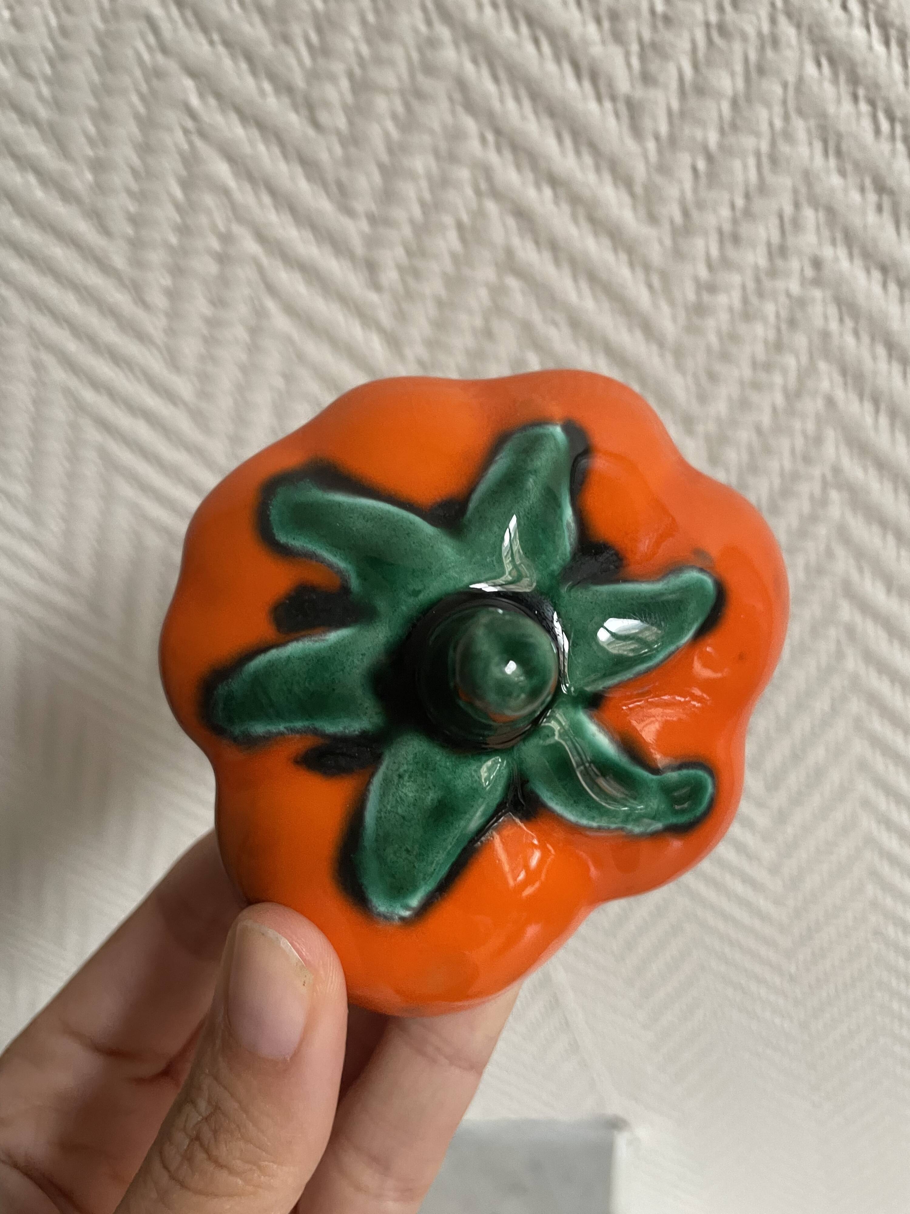 Ceramic tomato or pumpkin Vallauris