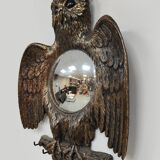 Miroir hibou convexe vintage français des années 60