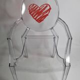 Lou Lou Ghost Chair by Philippe Starck for Kartell - Red Heart Edition