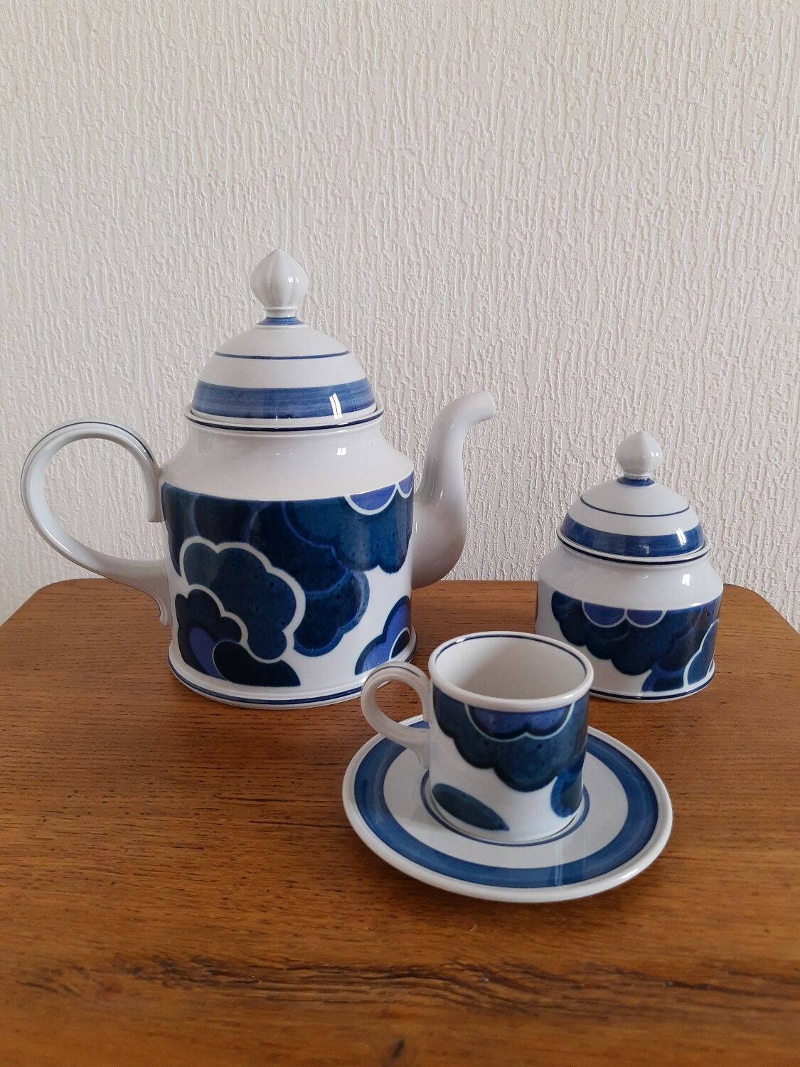 Service à café vintage BlueCloud Villeroy et Boch
