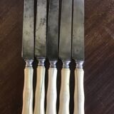5 ivory handle knives 19 eme