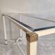 Iconic white console with designer spacer, signed Pierre Vandel Paris