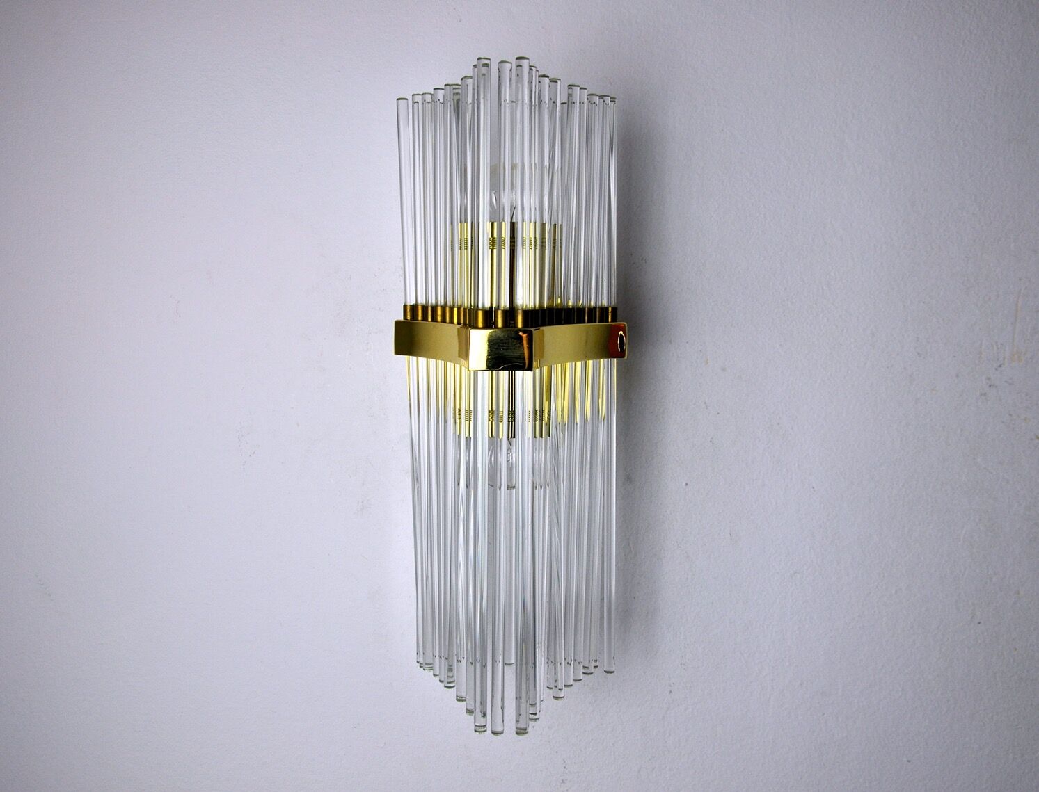 Sciolari wall lamp for Lightolier, murano glass, italy, 1970