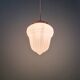 Art Deco suspension in pressed white glass, 1920s-30s.