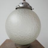 Lampe en verre diffus du milieu du siècle