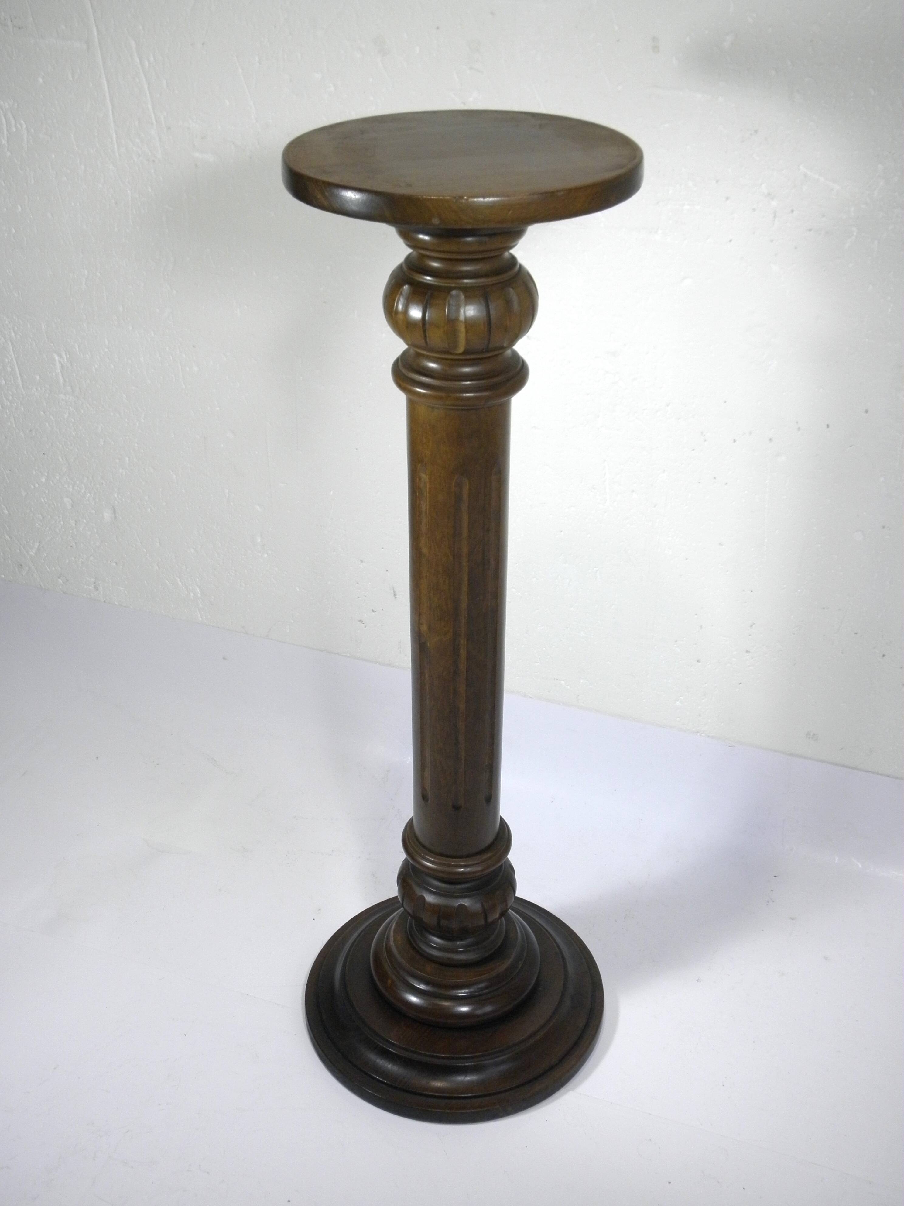 Wooden column pedestal 85 cm