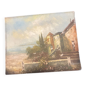 Tableau paysage méditerranéen