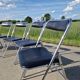 Lot de 6 chaises pliantes chromé Souvignet années 70