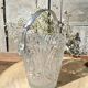 Vintage glass ice buckets or ice cubes made of thick glass