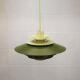 Green Danish Pendant Lamp | Kurt Wiborg Verona, 1970s Mid-Century