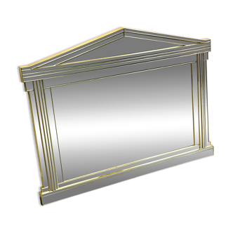 Large Vintage Horizontal Hollywood Regency Mirror by De Knudt, Belgium 1980