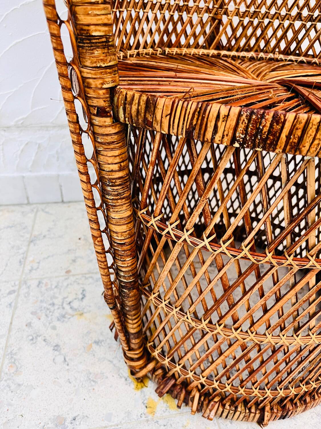 Emmanuelle rattan armchair