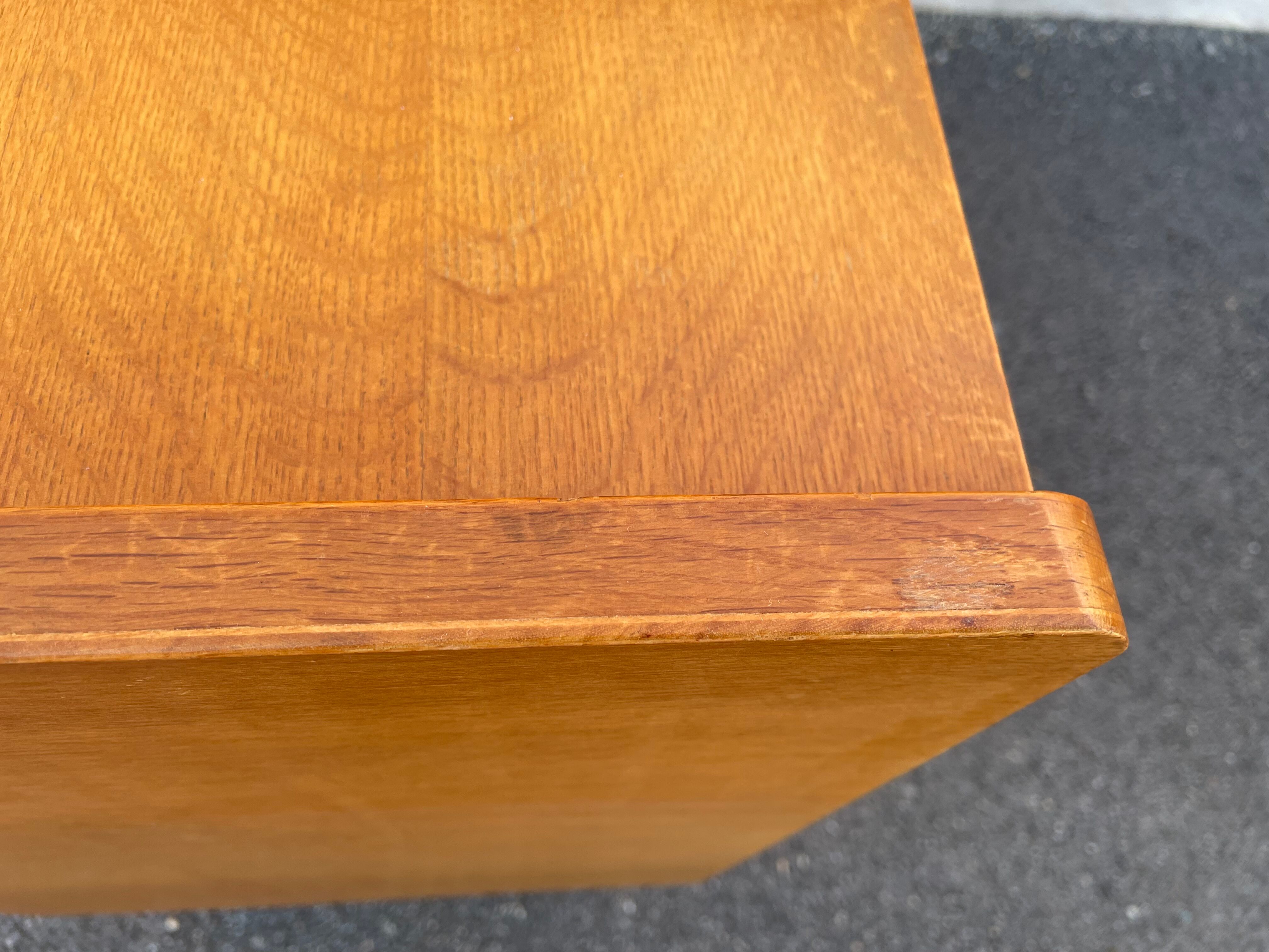 Commode bois et rotin