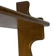 Vintage wooden wall shelve rack bookshelf in oak wood minimalist