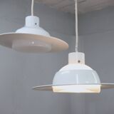 Space Age VeLuce Murano hanging disc lamp 1960s, set of 4