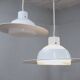 Space Age VeLuce Murano hanging disc lamp 1960s, set of 4