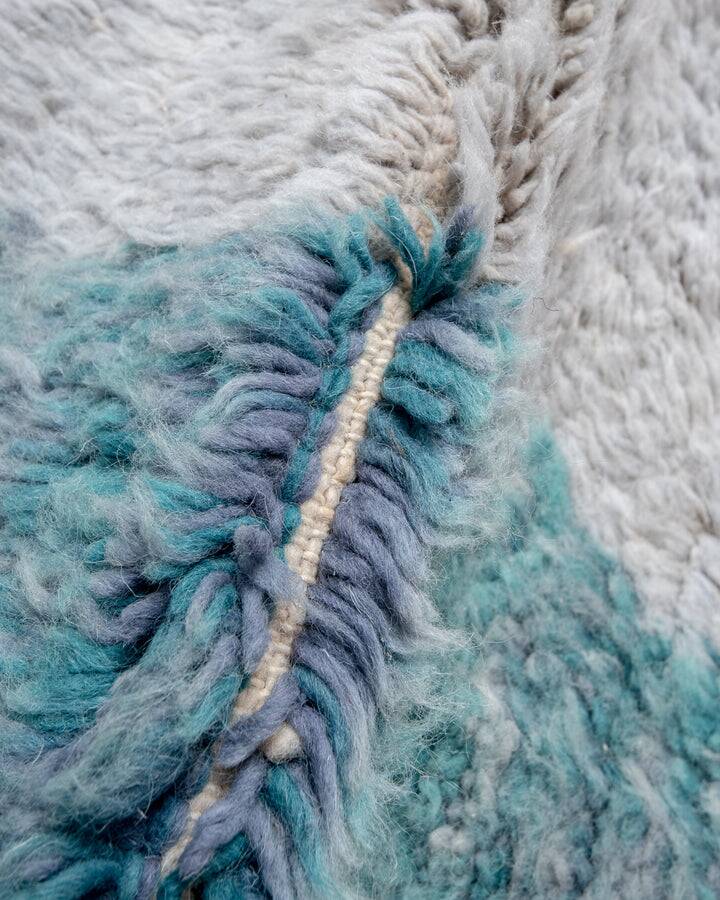 Colorful Azilal rug woven in natural wool size 250cm×150cm