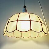 Lampshade in mother-of-pearl and brass