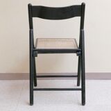 Black folding chair, 70s