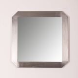 Vintage 1970s square wall mirror designed by gaetano sciolari for valenti