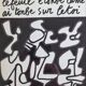 Screenprint after Jean Dubuffet framed under glass 28 cm by 33 cm