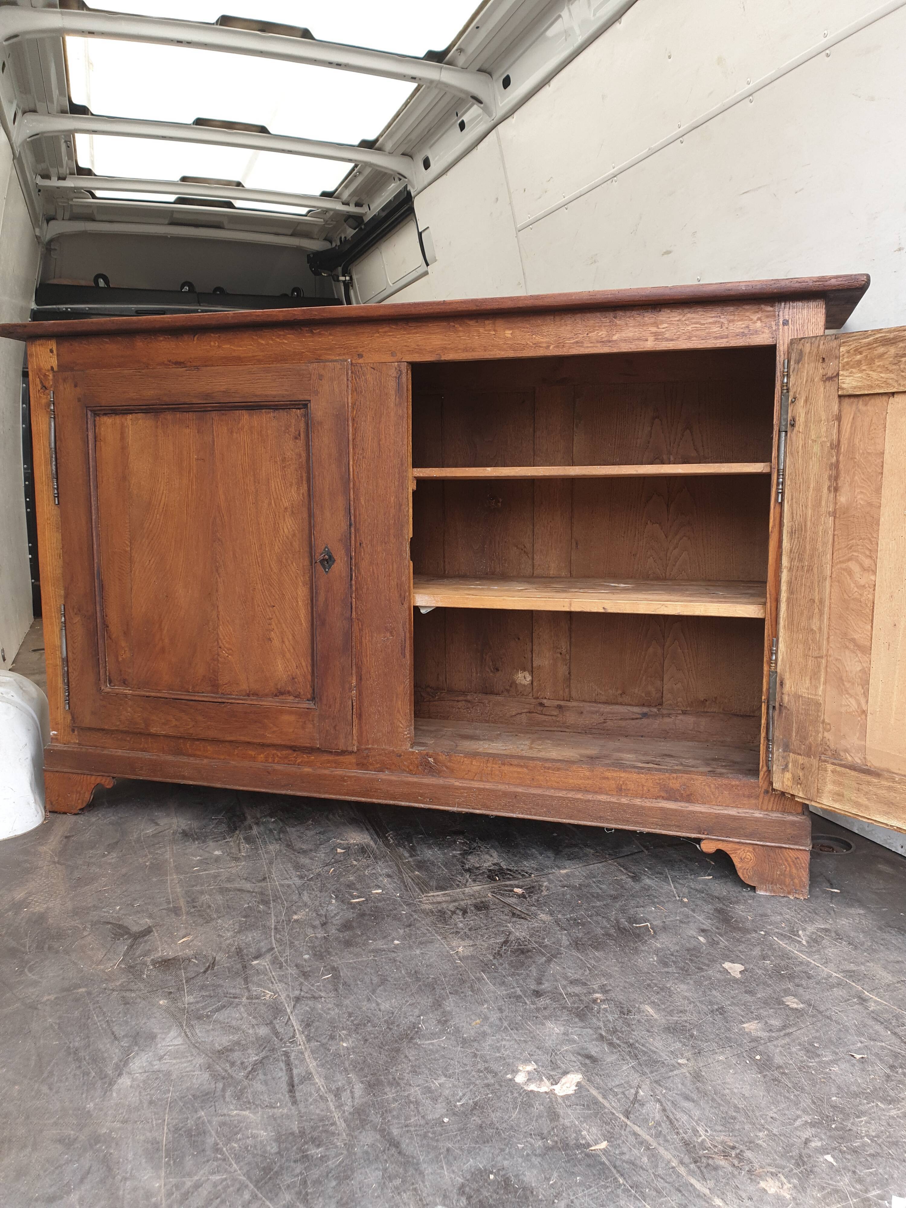 19th century farm sideboard in solid wood