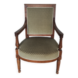 Directoire style armchair with wooden armrests