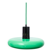 Green and black metal suspension, post-modern, 1980s.