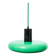 Green and black metal suspension, post-modern, 1980s.