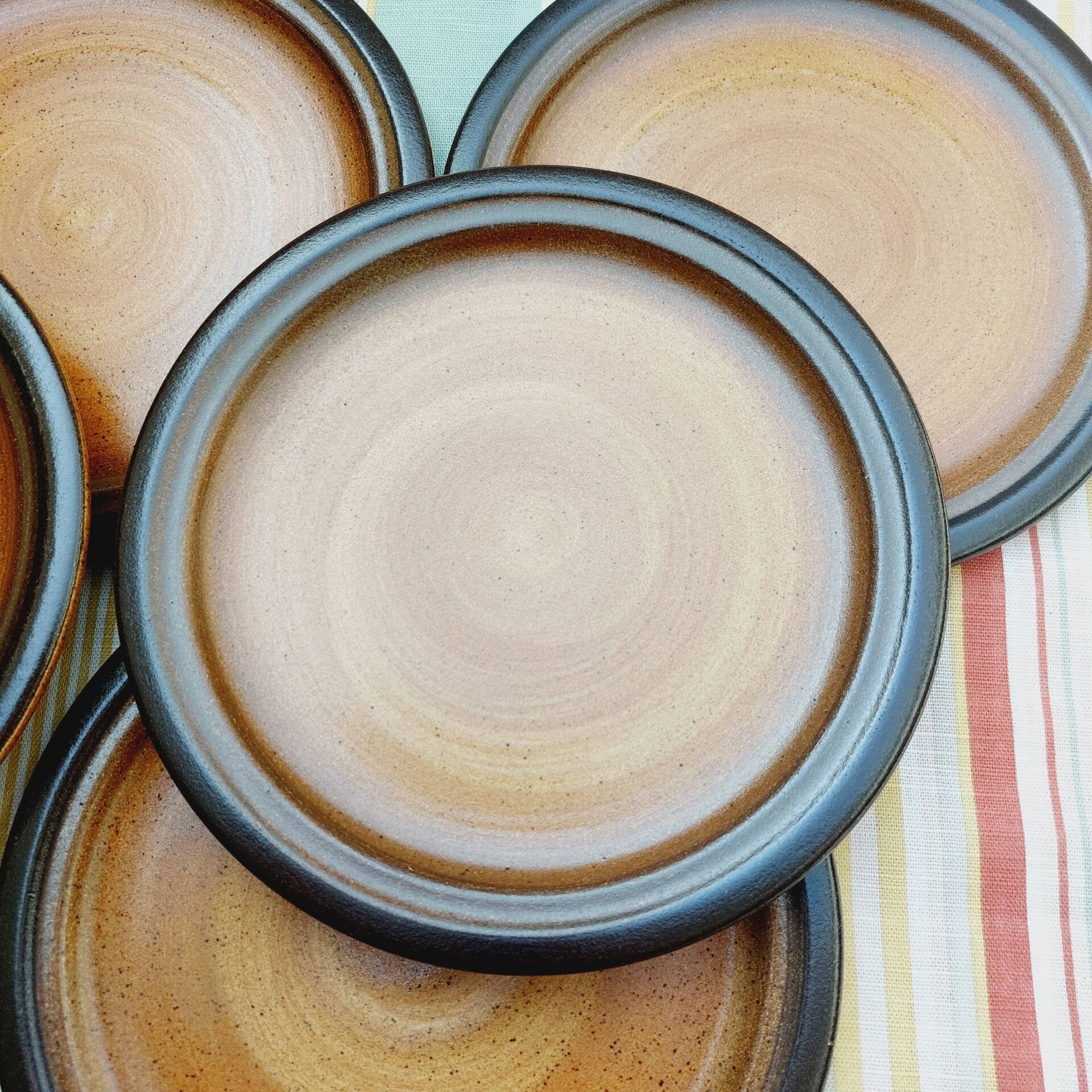 Meylan St Amand stoneware dessert plates