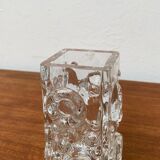 Brutalist Bubble Glass Vase by Josef Schott for Smalandshyttan, Mid-Century Swedish, 1960s