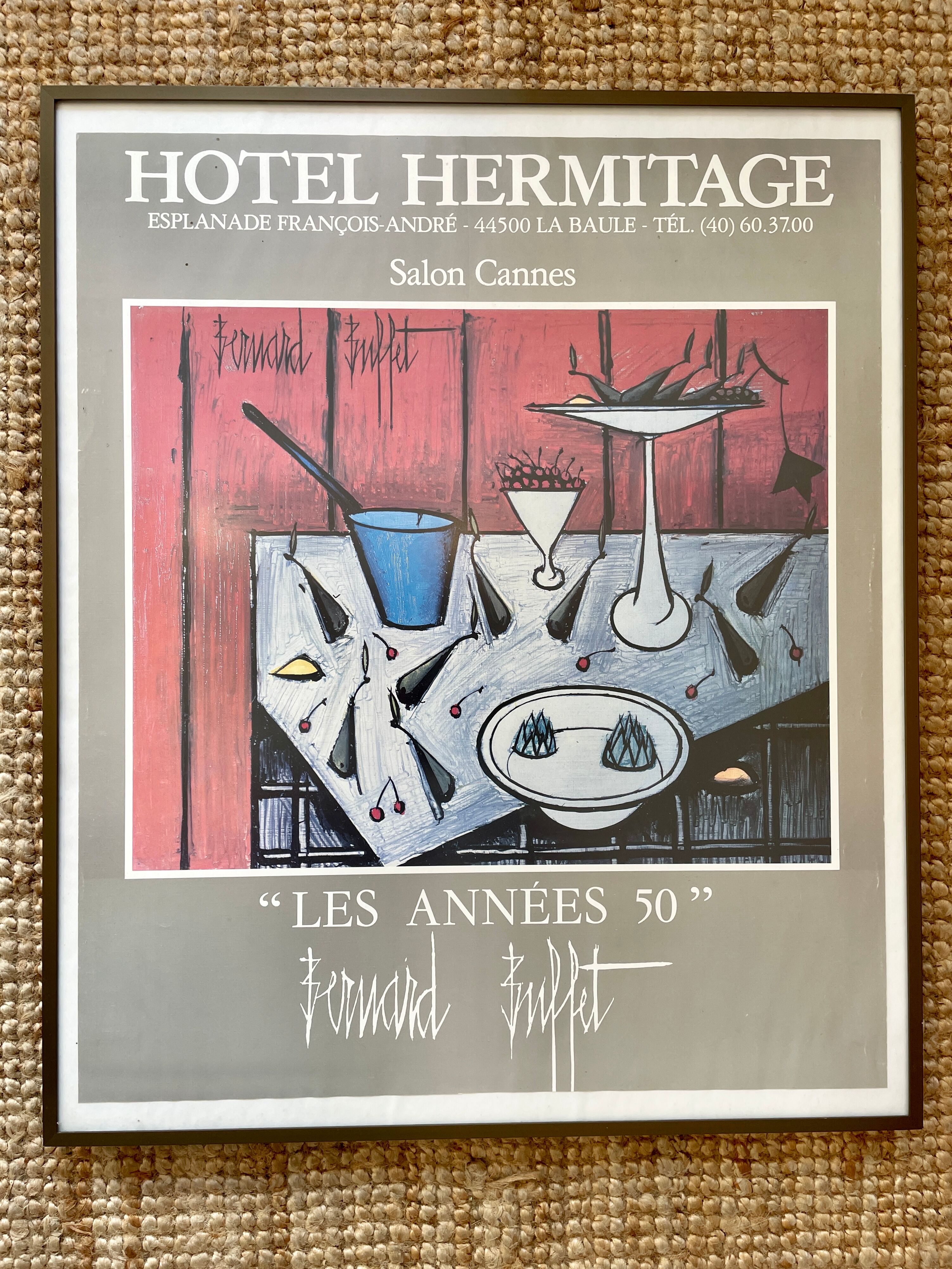 Poster exhibition Bernard Buffet - La Baule 1980